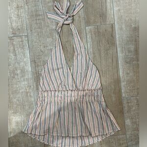 American Eagle Striped Halter